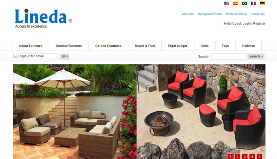 Lineda website
